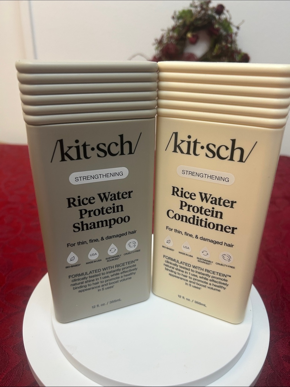 Kitsch Rice Water Protein Shampoo & Conditioner Duo